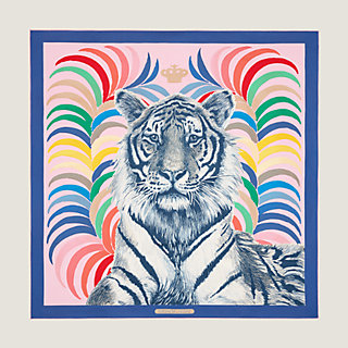 Tigre Royal double face scarf 90 | Hermès USA